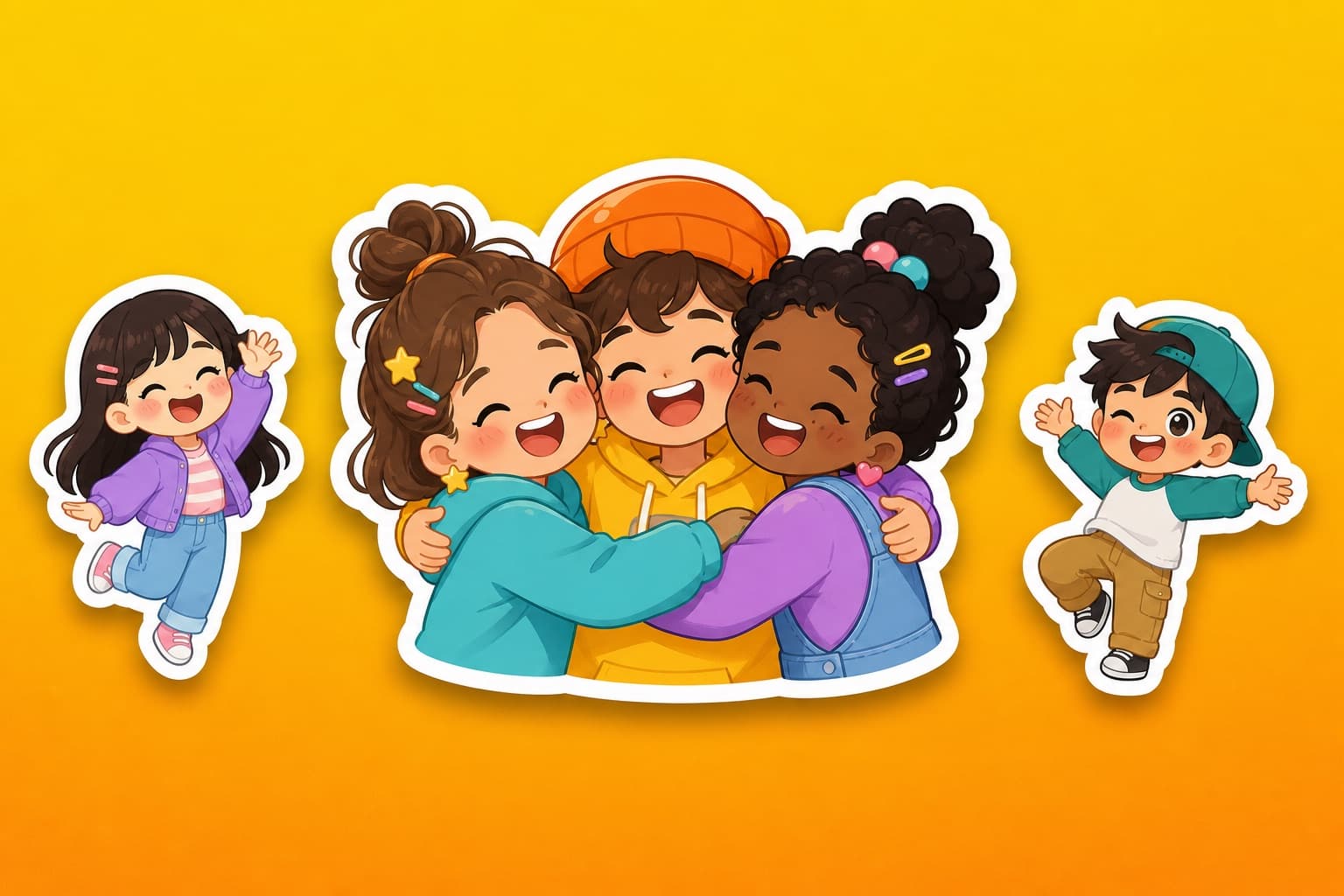 Turn a Group Photo into Stickers — Everyone Stays Recognizable Turn a Group Photo into Stickers — Everyone Stays Recognizable