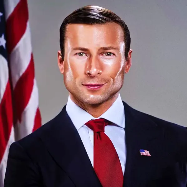 Glossy Glen Powell Mirror Effect Edit