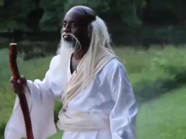 Kai Cenat as a White-Haired Sage