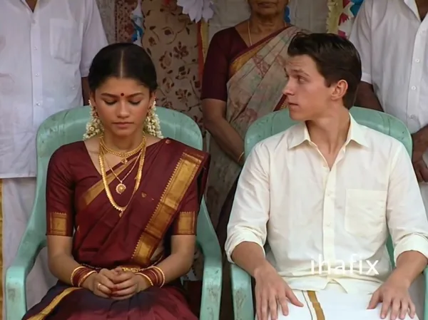 Tom and Zendaya Indian Wedding AI Edit